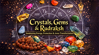 Crystals, Gems & Rudraksh